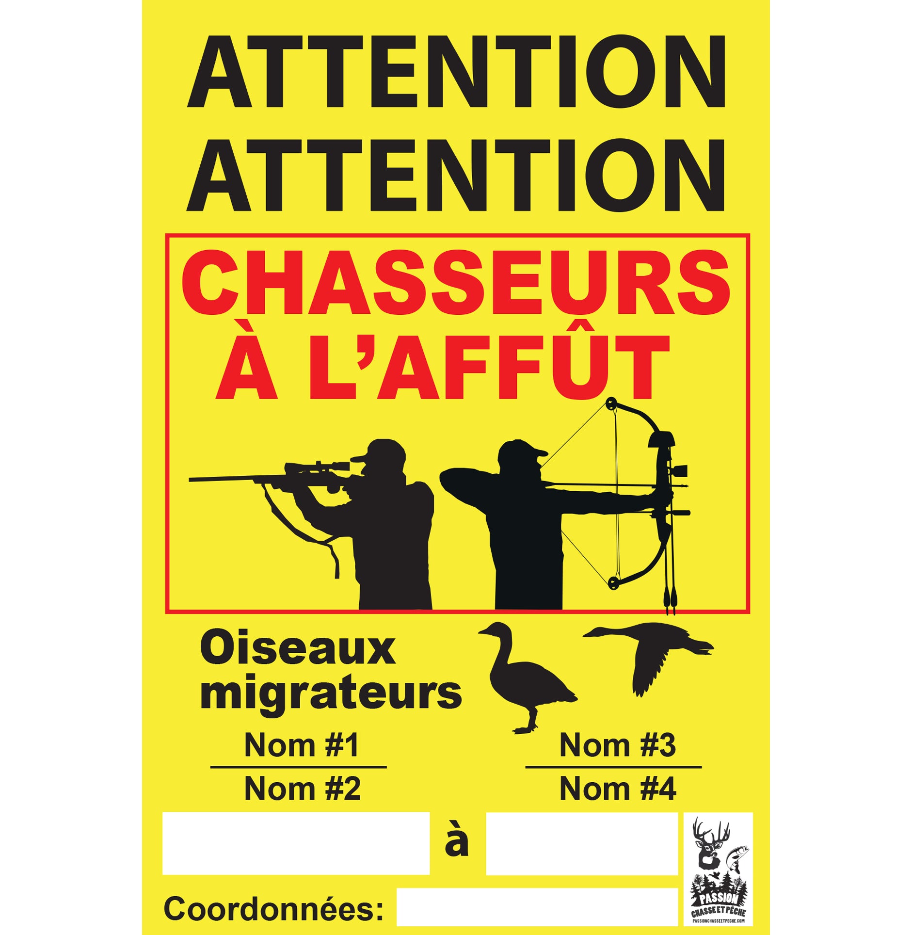 Affiche - chasse aux oiseaux migrateurs