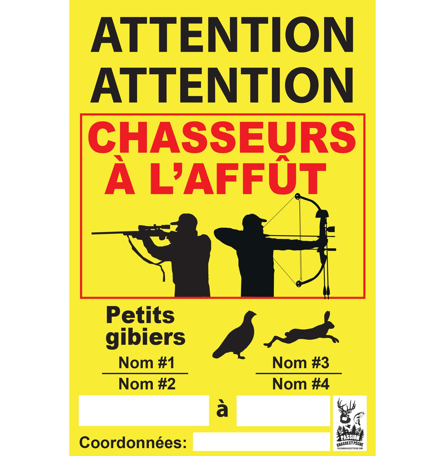 Affiche - chasse au petits gibiers