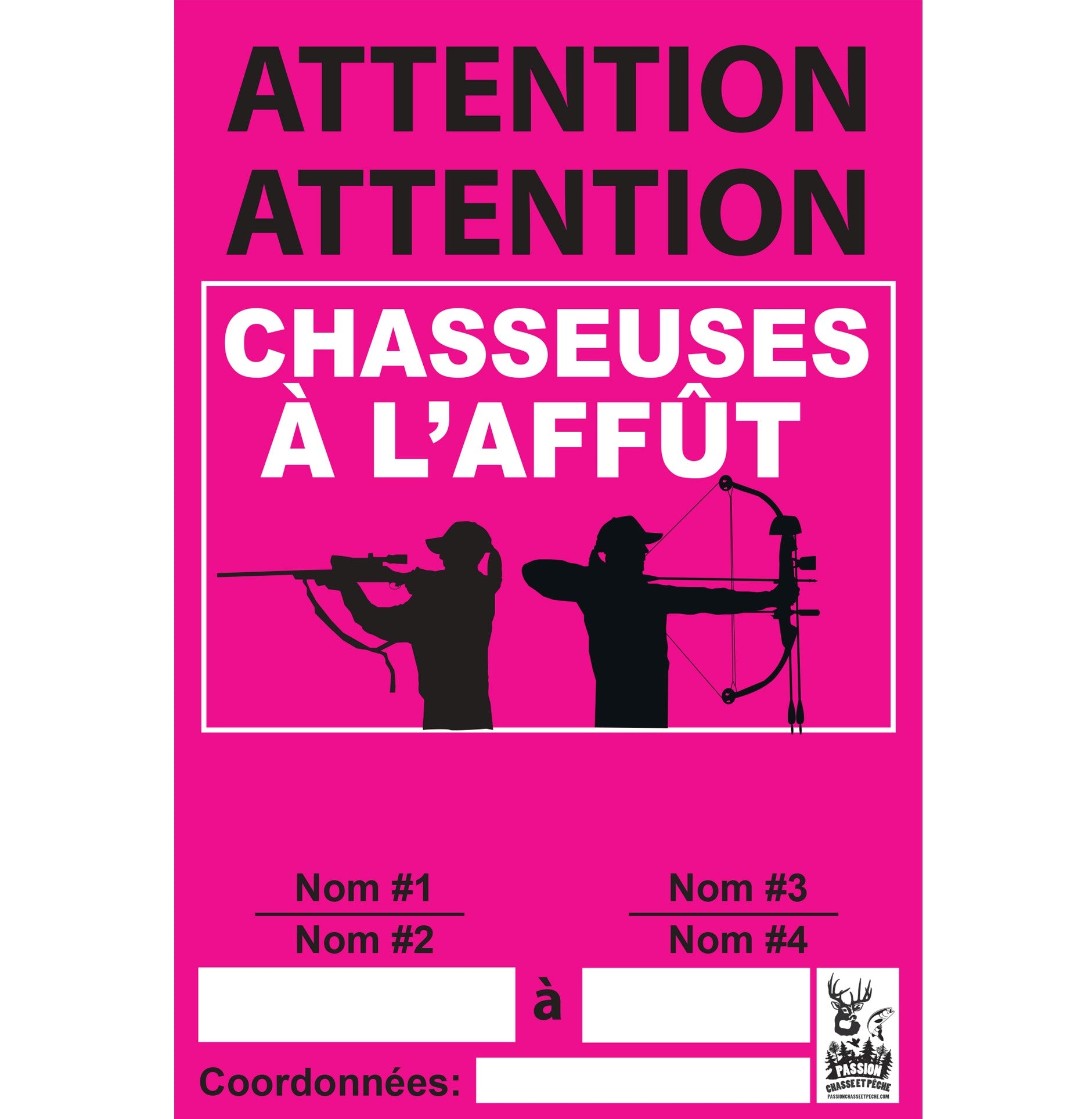 Affiche - chasseuses à l'affût